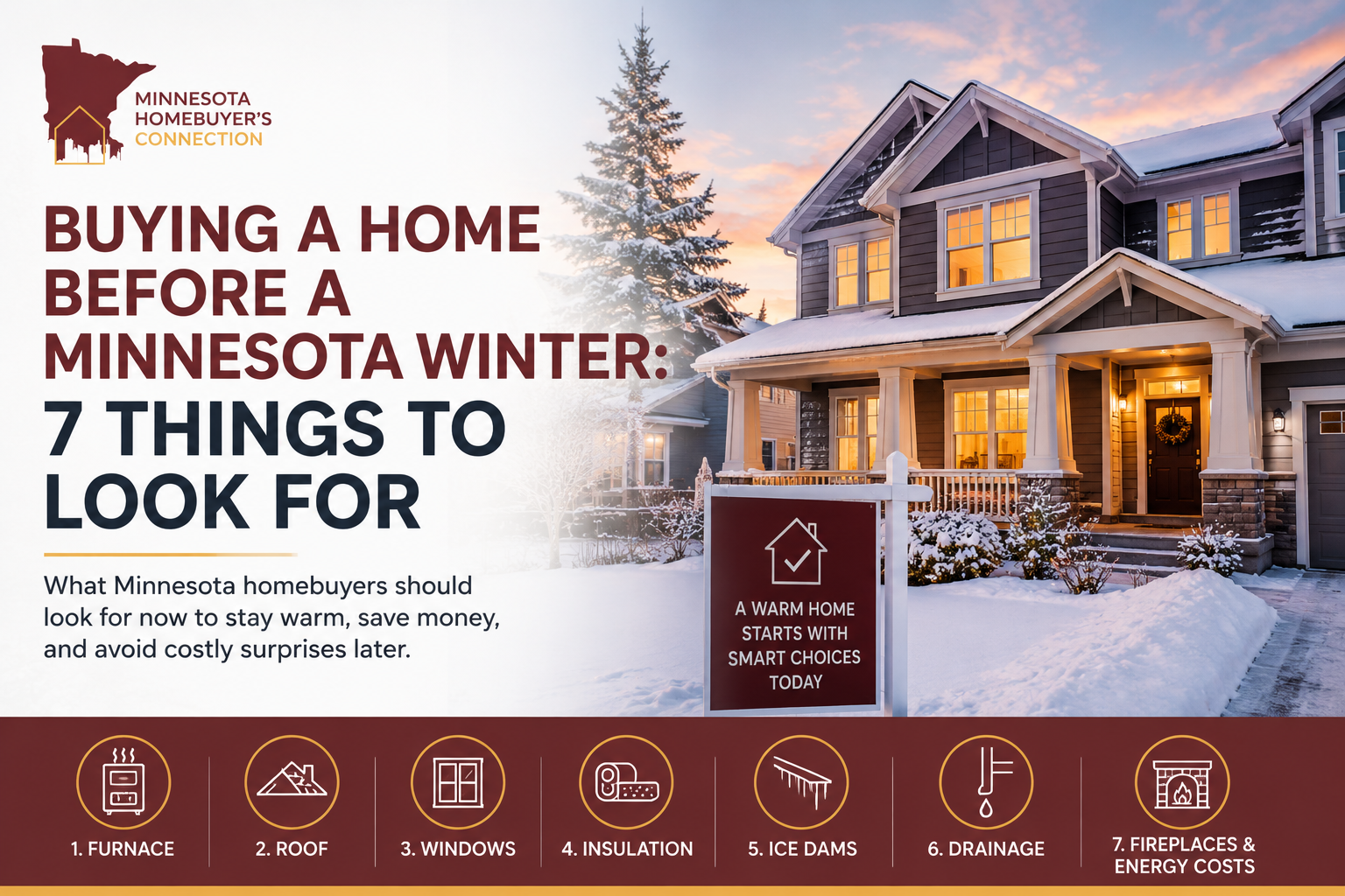 Buying a Home Before a MN Winter: 7 Things to Look For